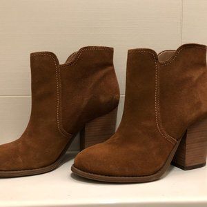 Jessica Simpson Brown Suede Booties Size 7
